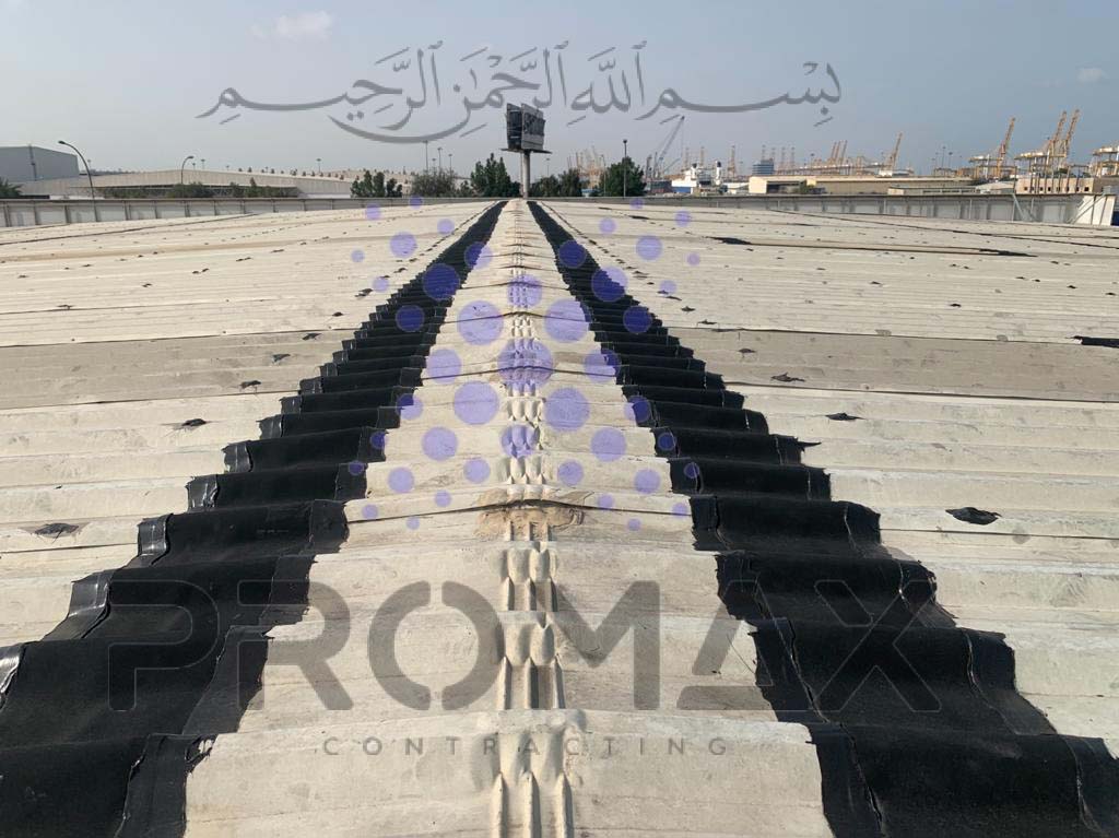 Palmon - metal roof waterproofing project by Promax in Dubai, UAE